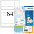 [4271] Herma PREMIUM A4 Haftetiketten 48,3x16,9 mm Weiß, 6.400 Etiketten pro Packung